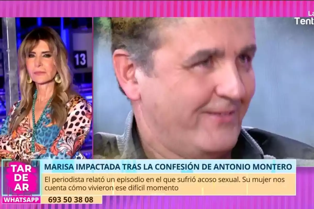 Marisa Martín-Blázquez y Antonio Montero aparecen en un programa de televisión llamado Marisa Martín-Blázquez y Antonio Montero aparecen en un programa de televisión llamado