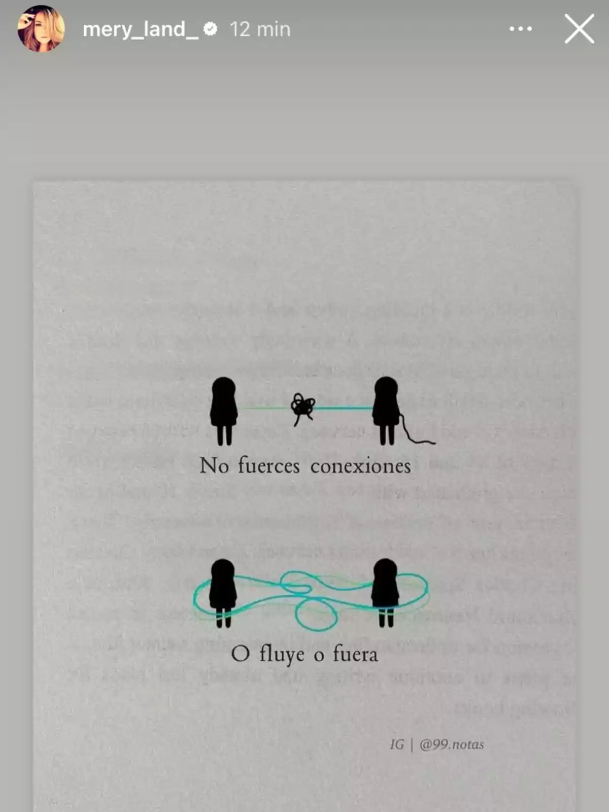 Ilustración de dos pares de figuras humanas conectadas por hilos azules, con el texto Ilustración de dos pares de figuras humanas conectadas por hilos azules, con el texto