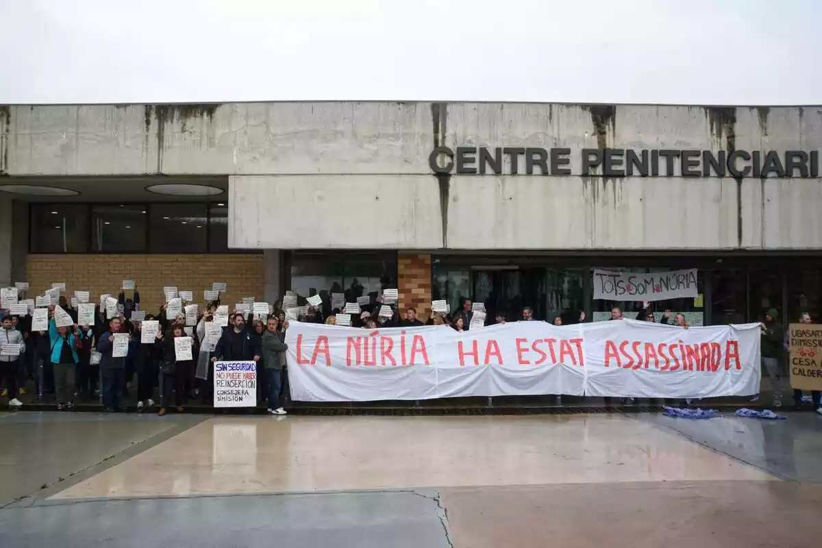 Imagen de las protestas por el asesinato de Núria