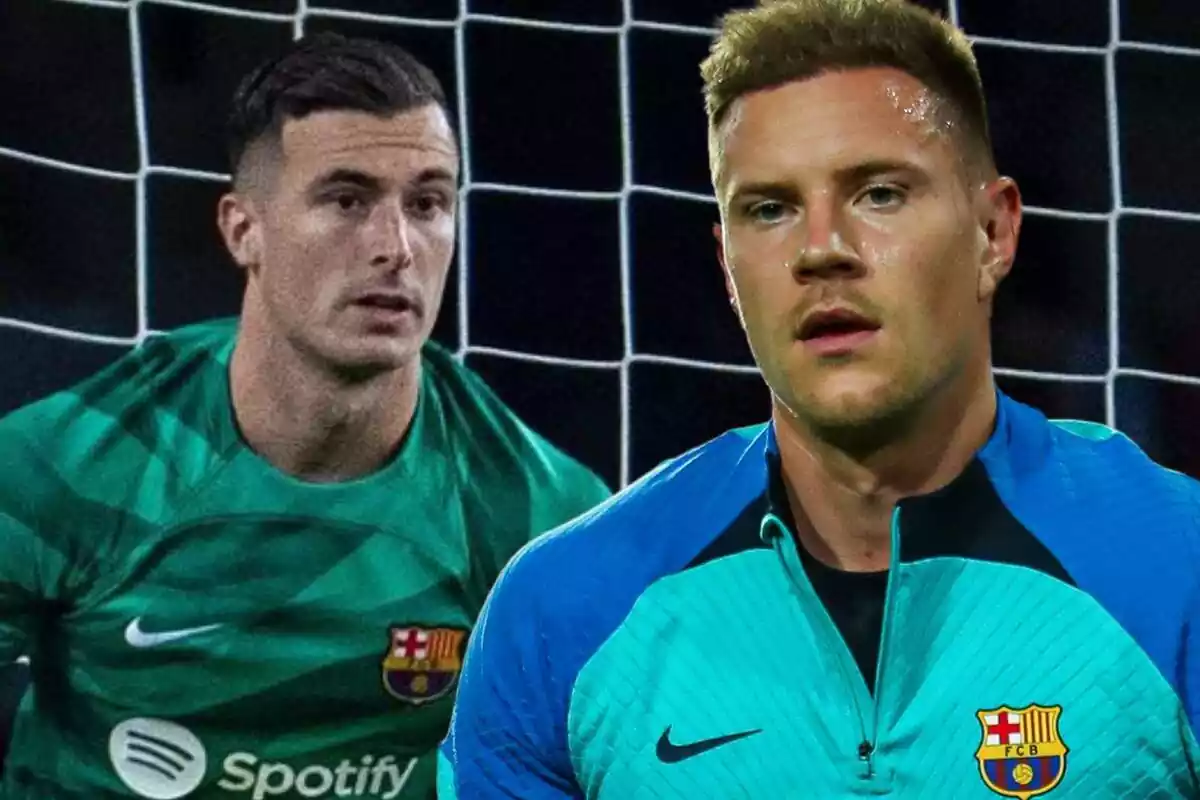 Montaje de Iñaki Peña con Ter Stegen