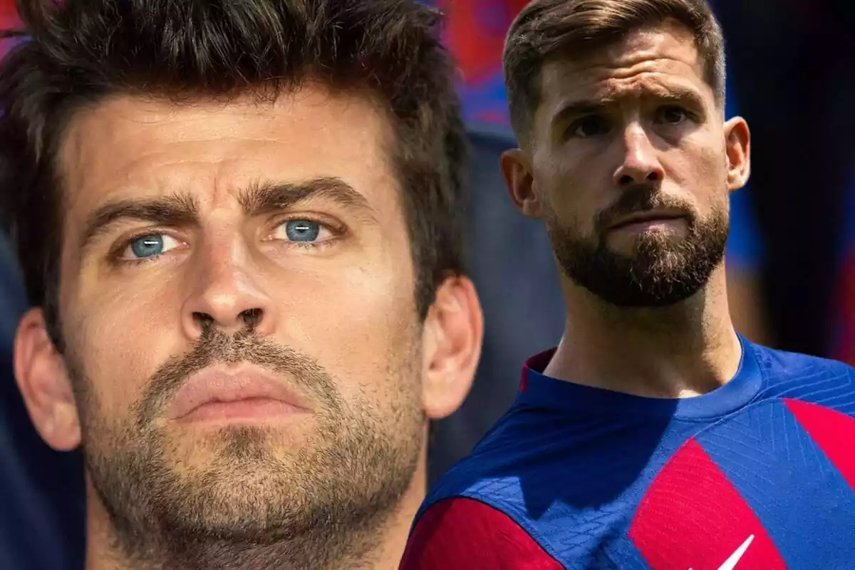 Montaje con Gerard Pique y con Iñigo Martínez