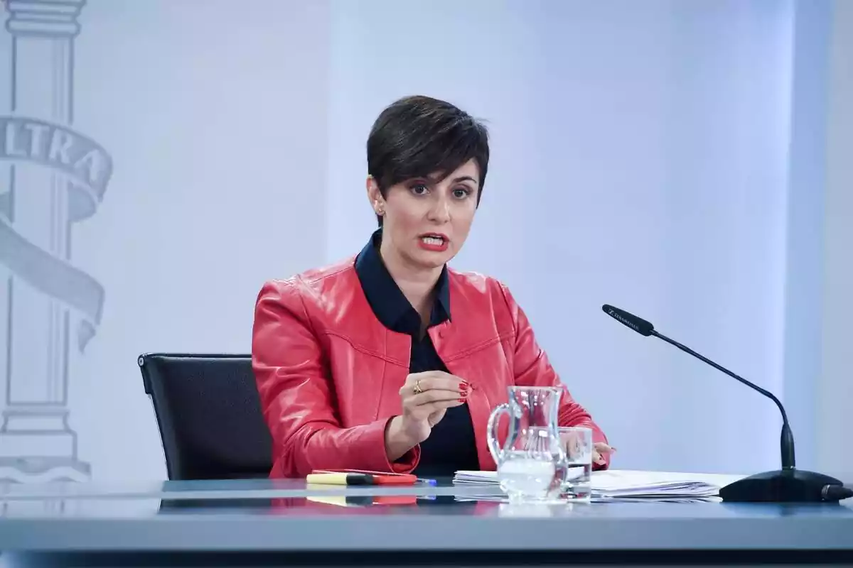 La ministra de Política Territorial y portavoz del Gobierno en funciones, Isabel Rodríguez La ministra de Política Territorial y portavoz del Gobierno en funciones, Isabel Rodríguez