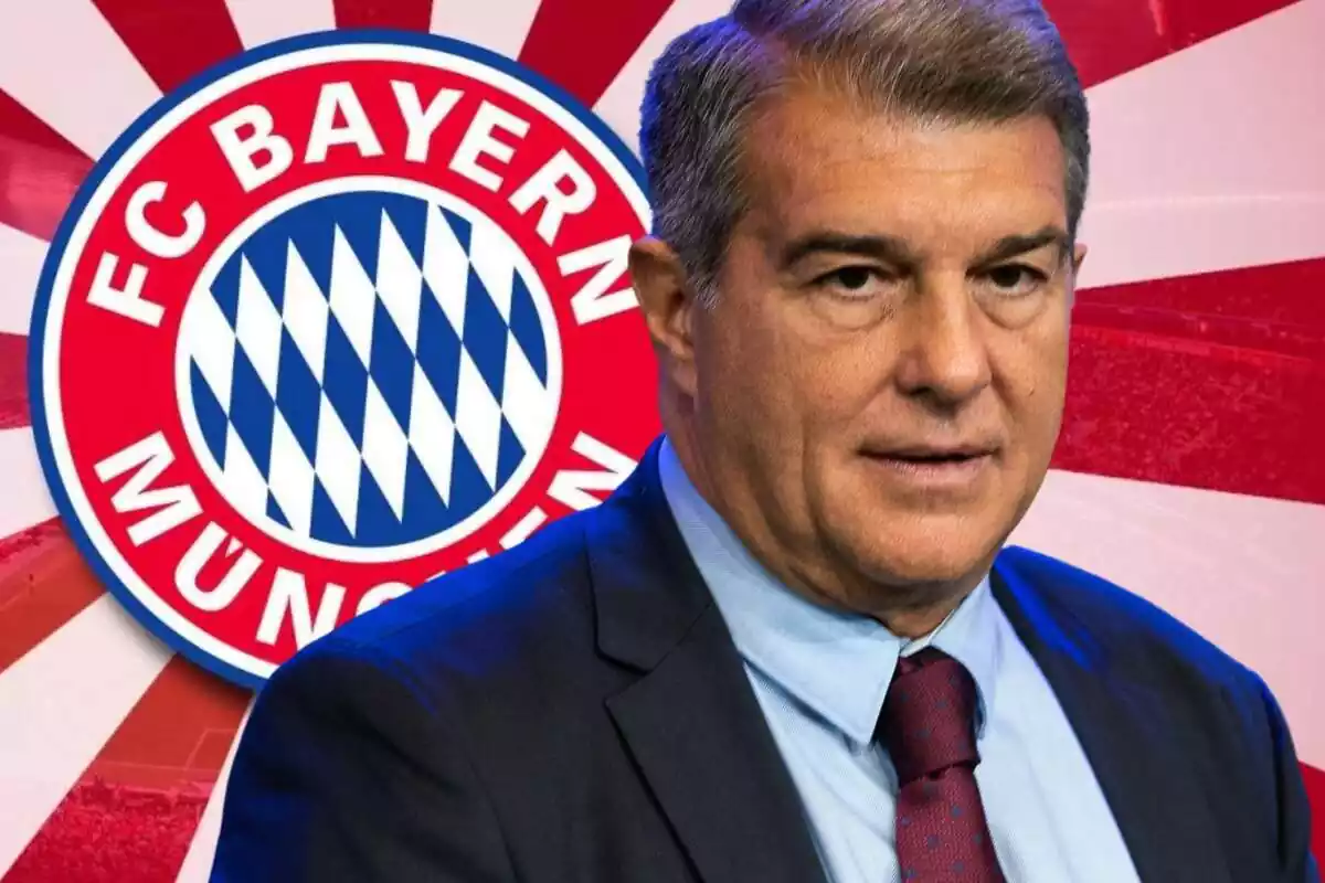 Montaje del Bayern de Múnich con Joan Laporta