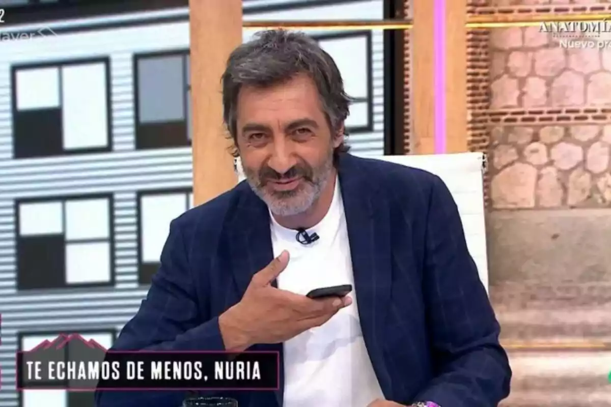 Juan del Val, sustituyendo a su mujer, Nuria Roca, en 'La Roca'