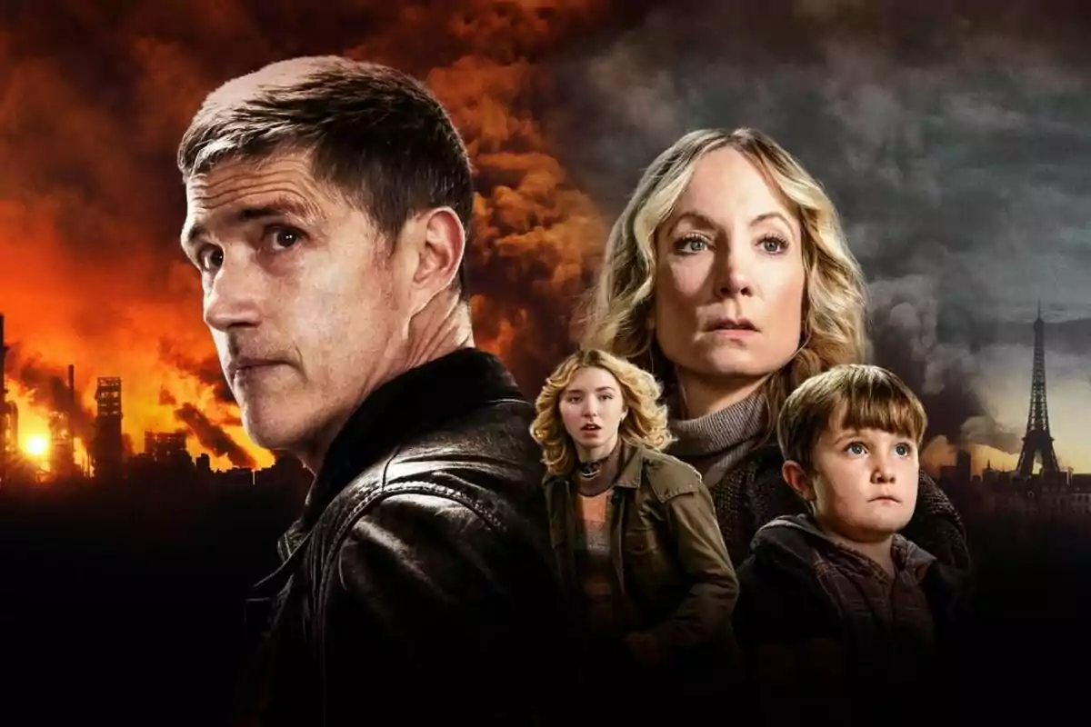 Cartel de La Última Luz, serie protagonizada por Matthew Fox, Joanne Froggatt, Alyth Ross y Taylor Fay