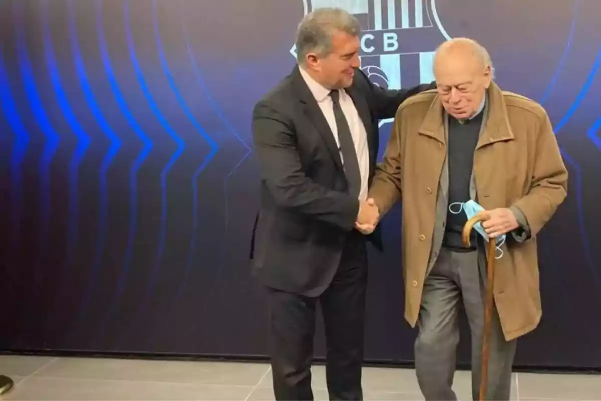 Joan Laporta con Jordi Pujol Joan Laporta con Jordi Pujol