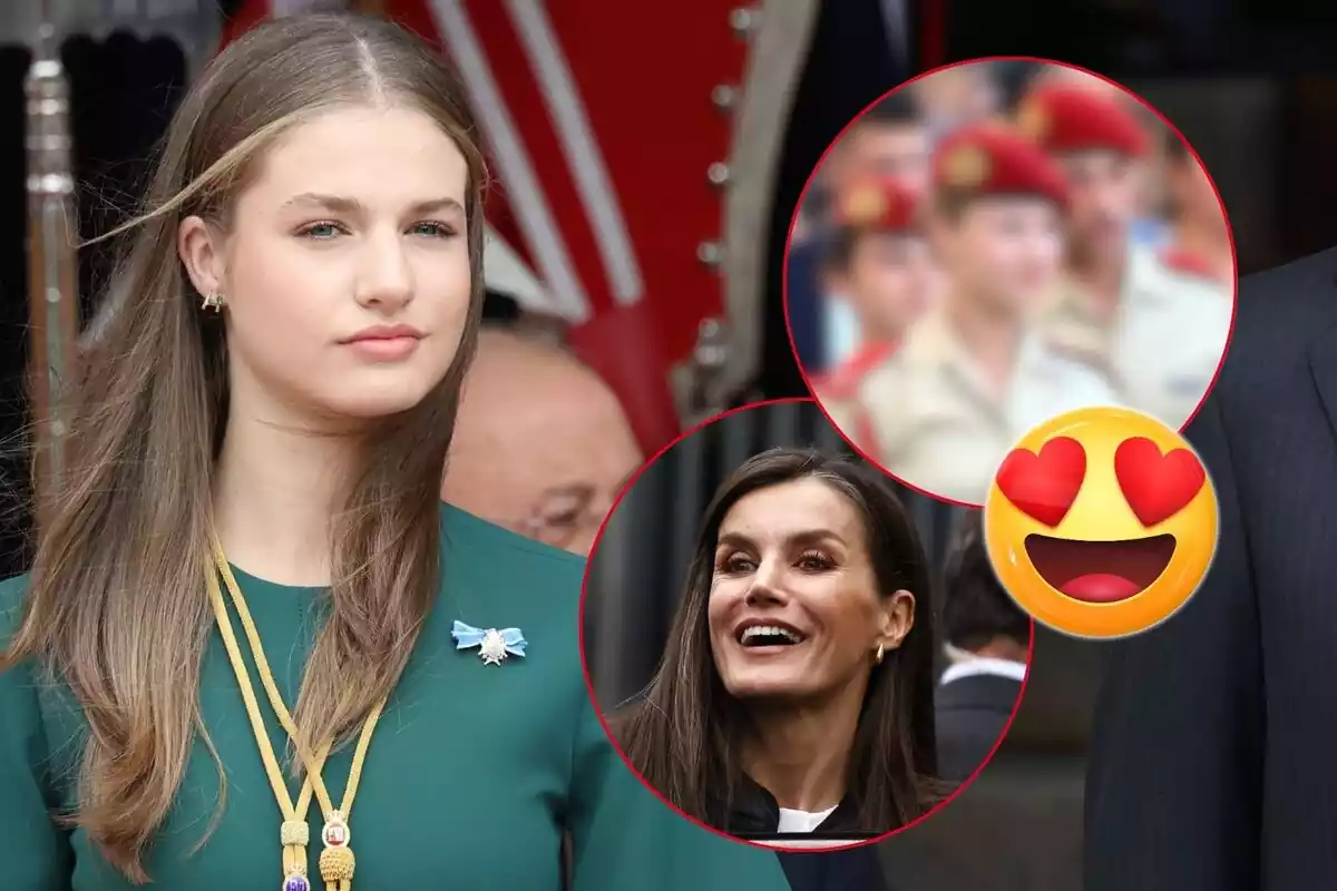 Las dos fotos de Leonor durante su homenaje en Aragón que harán muy feliz a  Letizia