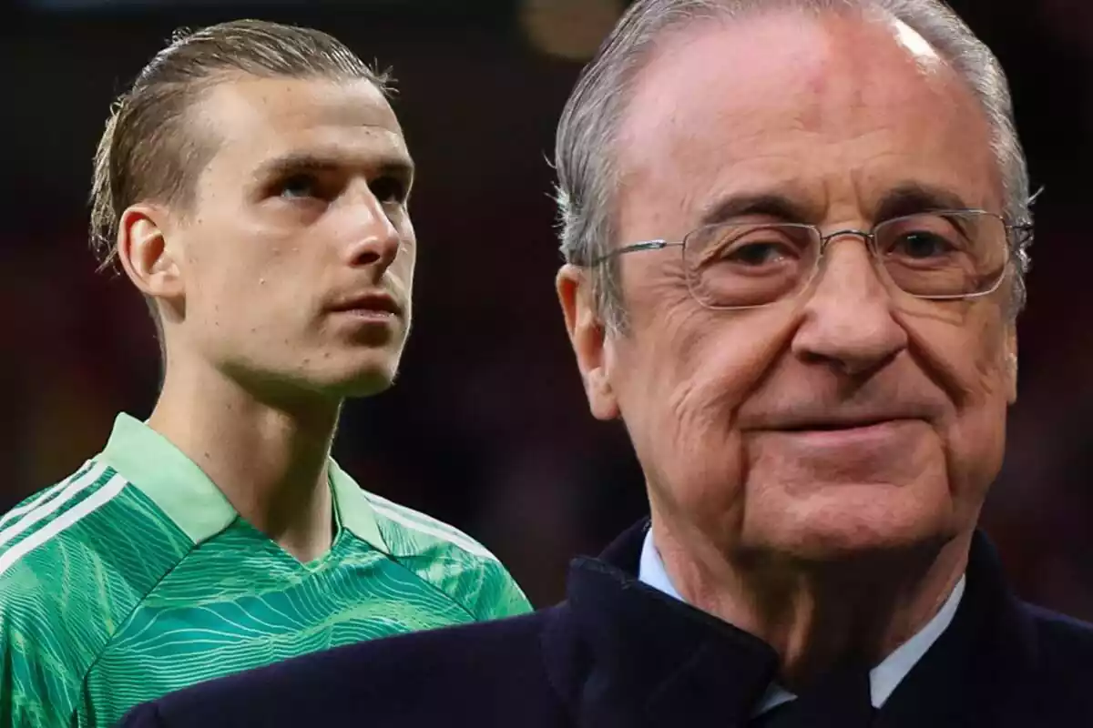 Montaje Lunin con Florentino Pérez