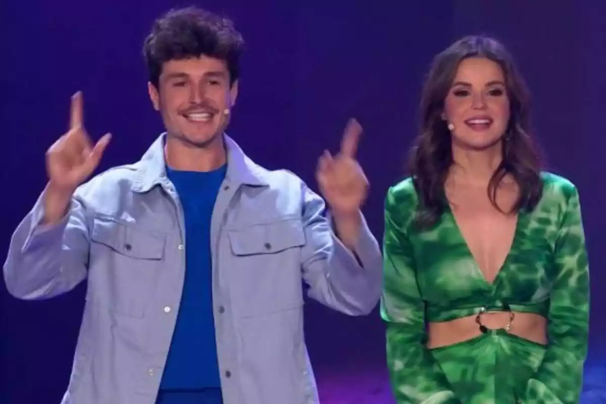 Miki Núñez y Marta Torné como presentadores de Eufòria en TV3