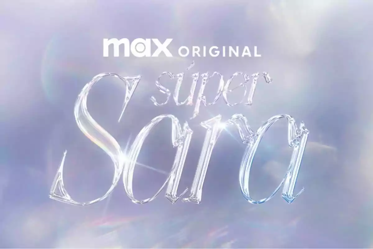 Texto en un fondo brillante que dice "max original super Saria".