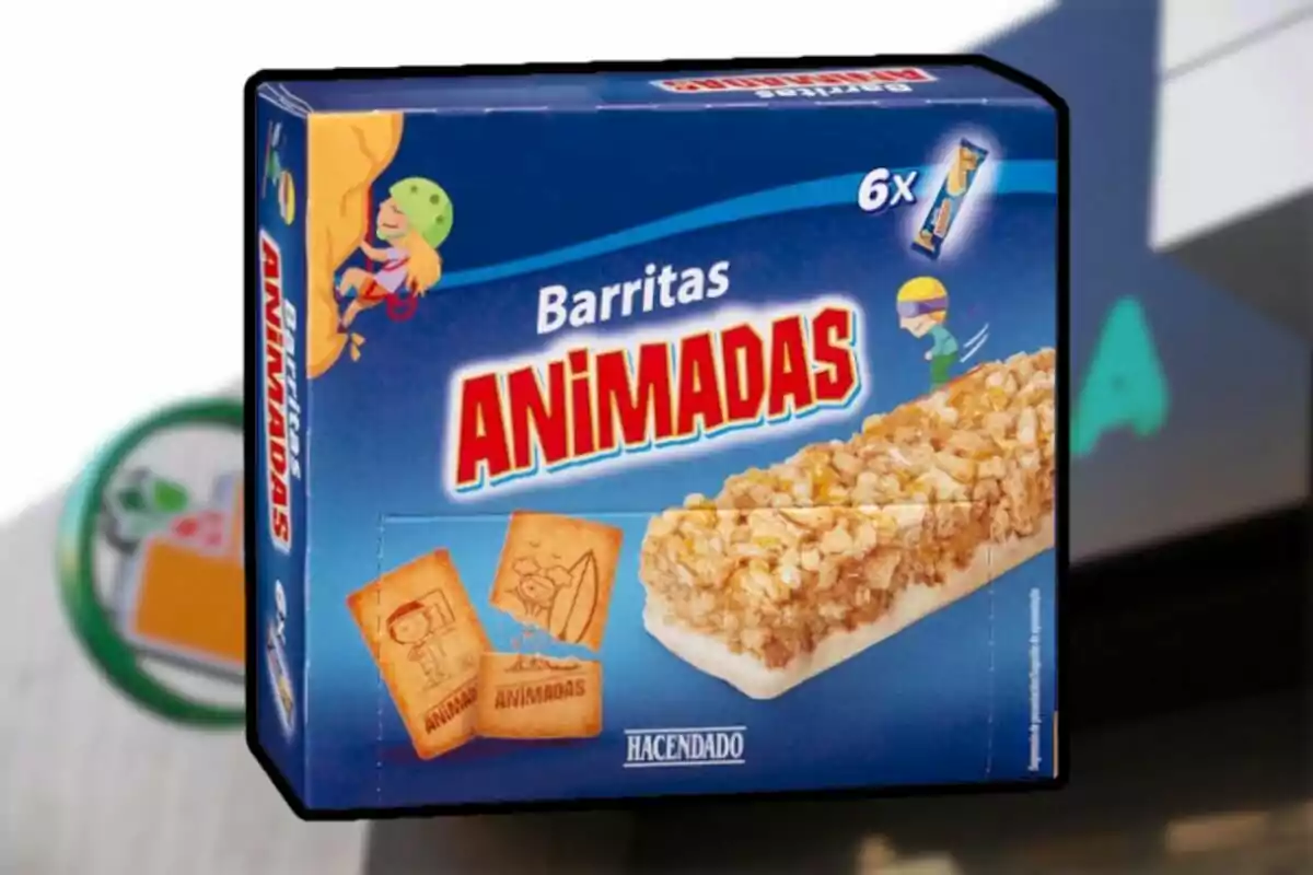 Caja de barritas de cereales de la marca Hacendado llamada Caja de barritas de cereales de la marca Hacendado llamada