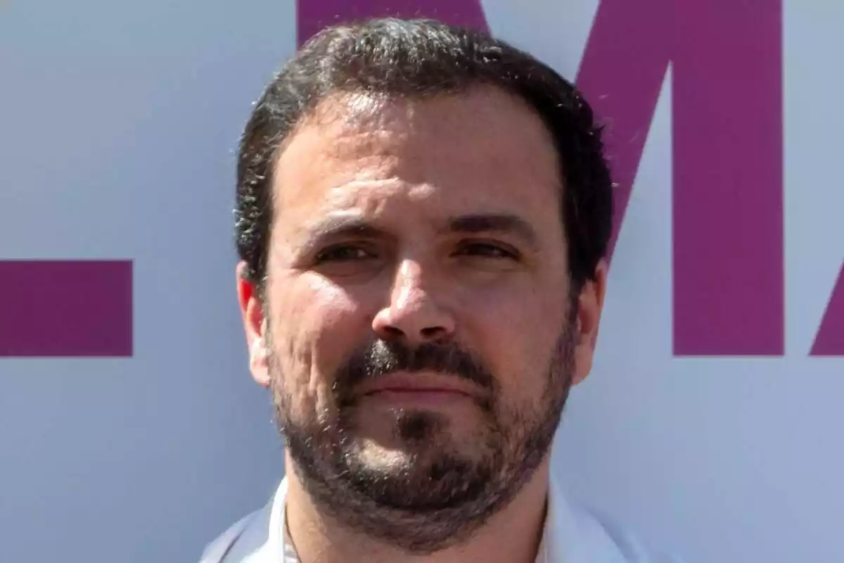 Primer plano del político de Podemos Alberto Garzón