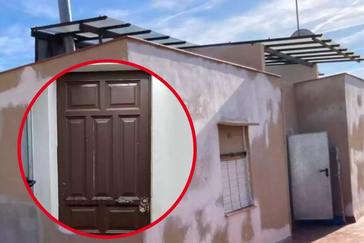 Montaje de un piso de alquiler de 12 m2 y la puerta del mismo