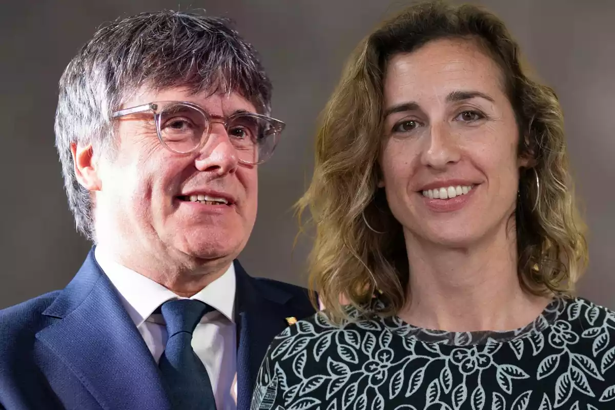 Montaje de Laia Estrada y Carles Puigdemont