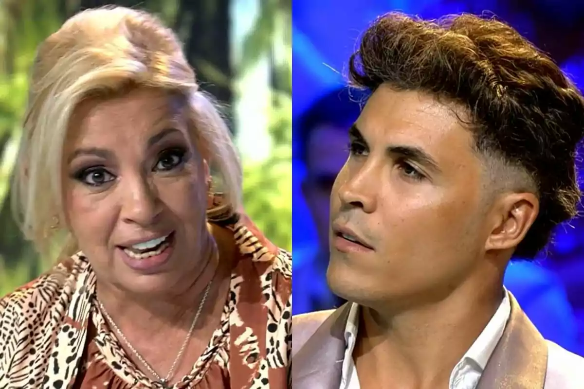 Montaje de Carmen Borrego y Kiko Jiménez en la final de Supervivientes