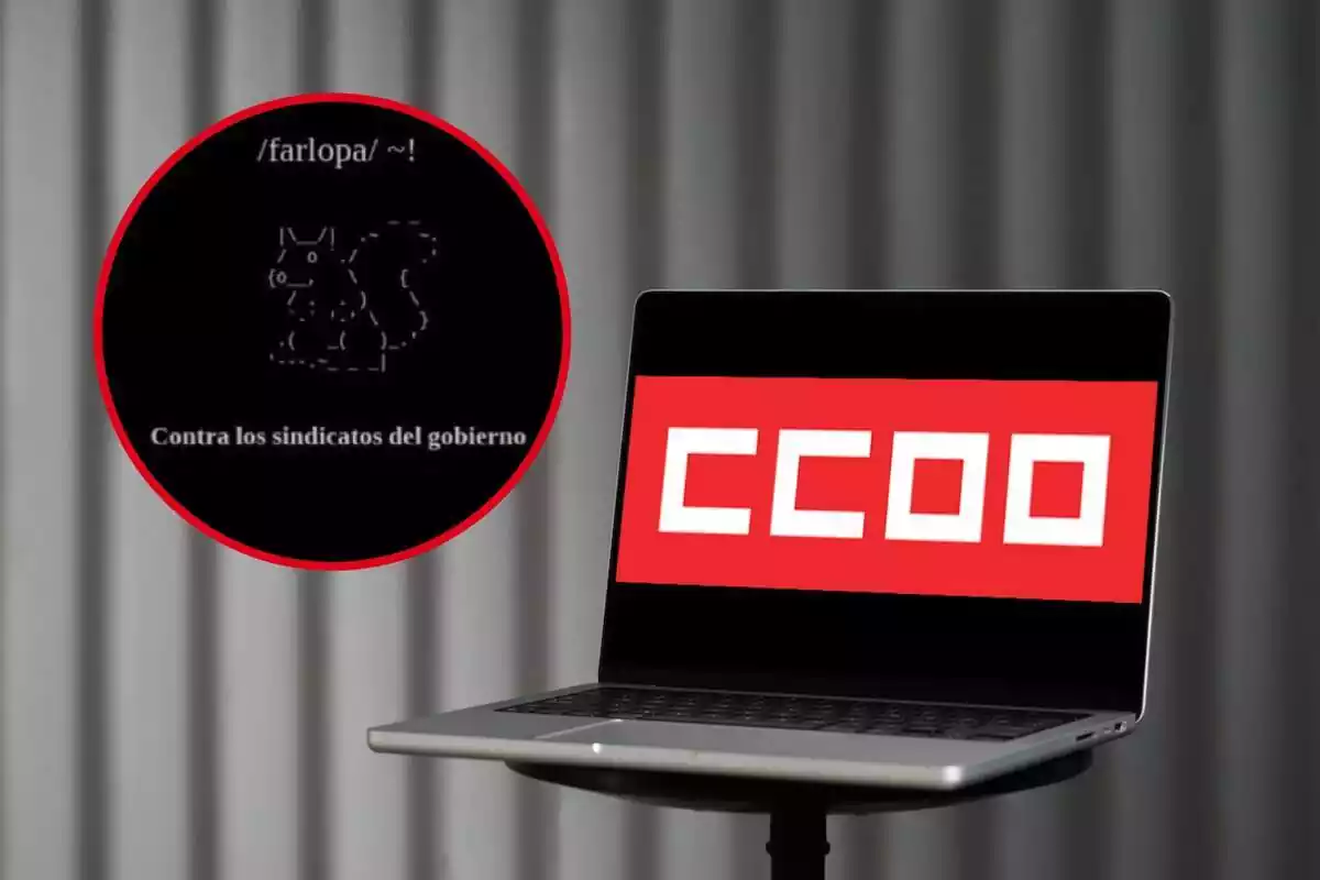 Montaje hacker vs ccoo