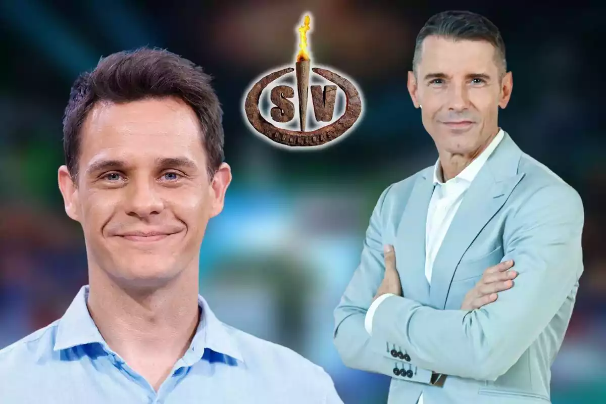 Montaje de Christian Gálvez y Jesús Vázquez como posibles presentadores de 'Supervivientes'