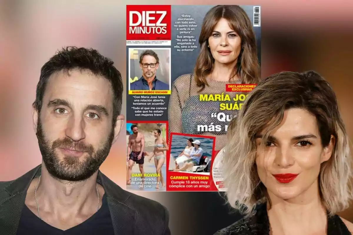 Portada de la revista "Diez Minutos" con varias celebridades y titulares destacados.