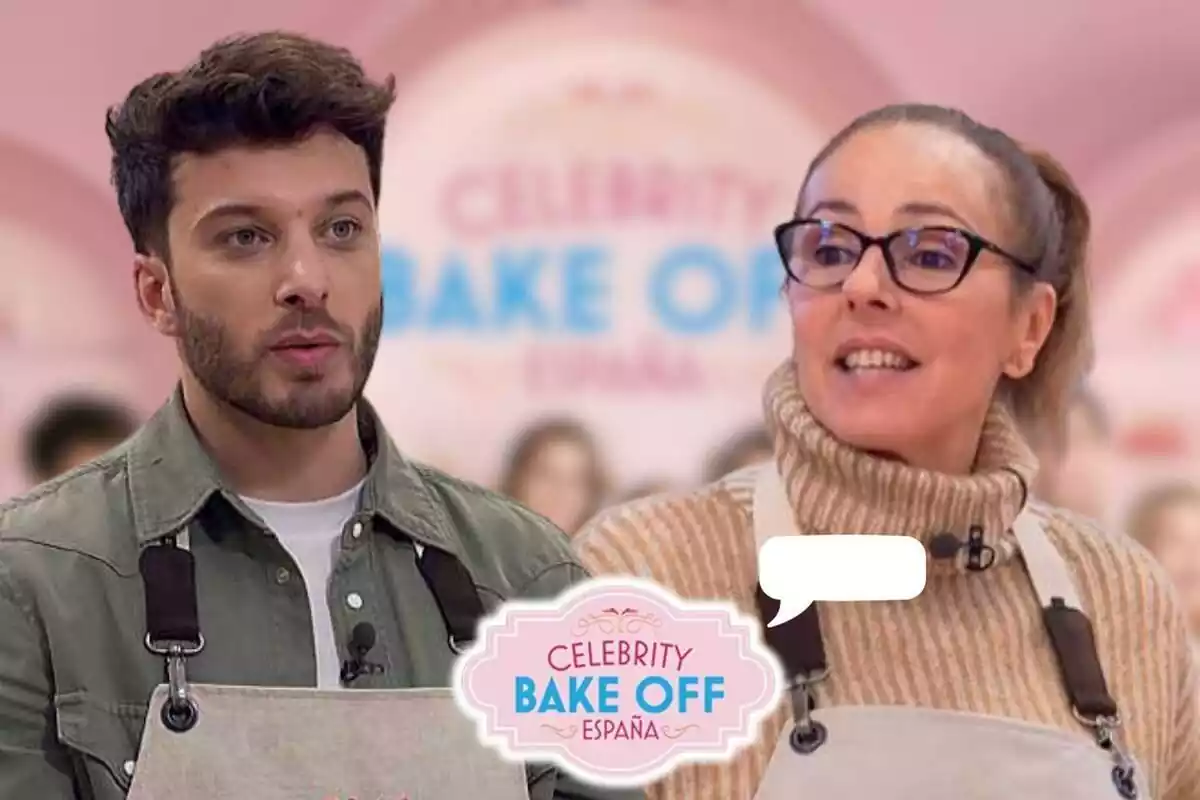 Montaje de Rocío Carrasco y Blas Cantó, concursantes de "Celebrity Bake Off España"