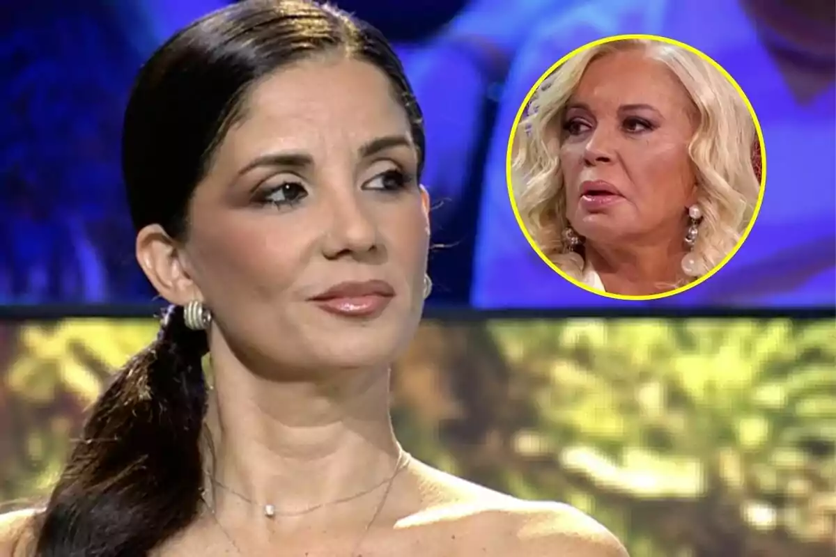 Montaje de Ana Herminia en 'Supervivientes' y Bárbara Rey