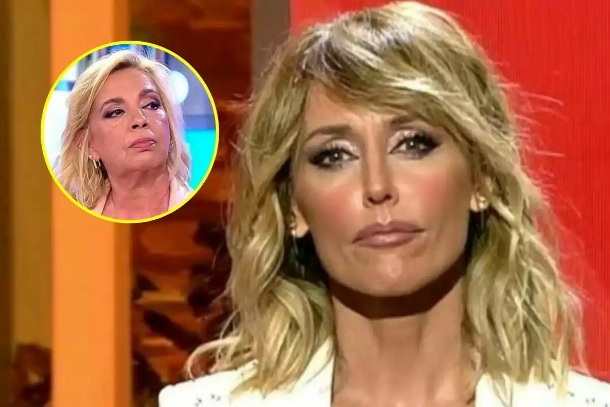 Montaje de Carmen Borrego en 'Así es la vida' y Emma García en 'Fiesta'