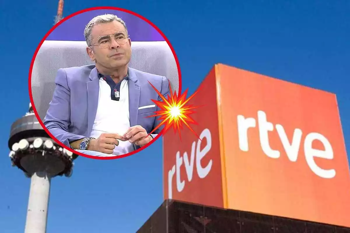 Montaje de Jorge Javier Vázquez junto a una imagen de RTVE
