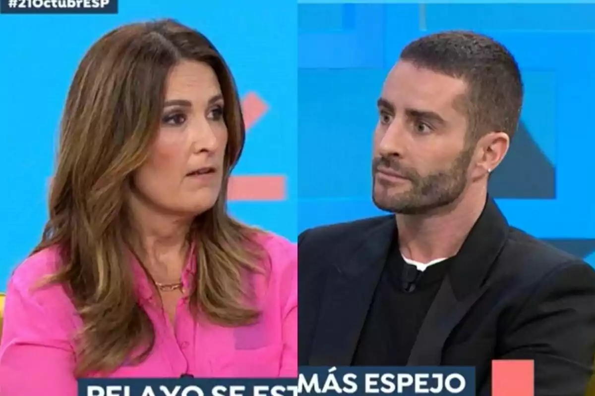 Montaje de Laura Fa y Pelayo Díaz en 'Espejo Público'