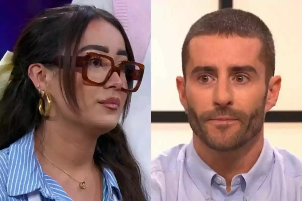 Montaje de Marina Rivers y Pelayo Díaz en 'Masterchef Celebrity'