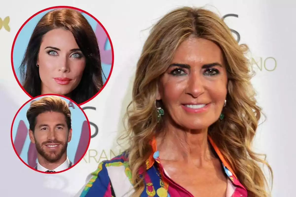 Montaje de Marisa Martín Blázquez junto a Pilar Rubio y Sergio Ramos