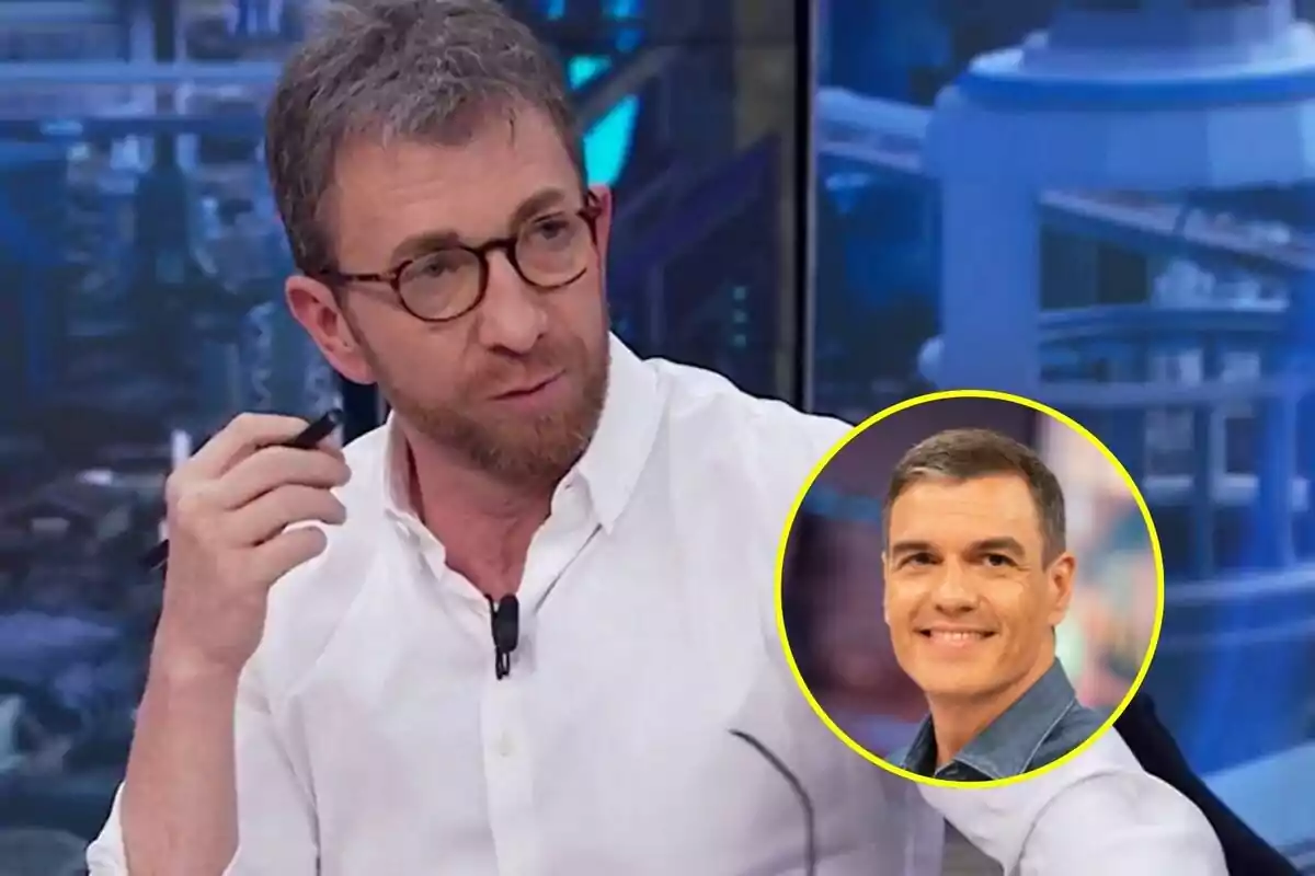 Montaje de Pablo Motos y Pedro Sánchez en 'El Hormiguero'