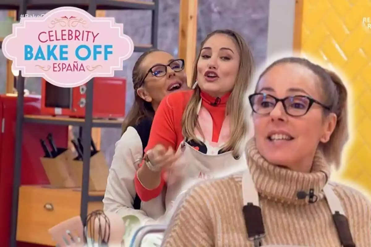 Montaje de Rocío Carrasco con Alba Carrillo en 'Bake Off'