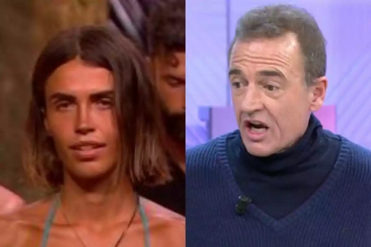 Montaje de Sofía Suescun en 'Supervivientes' y Alessandro Lequio en 'Vamos a ver'