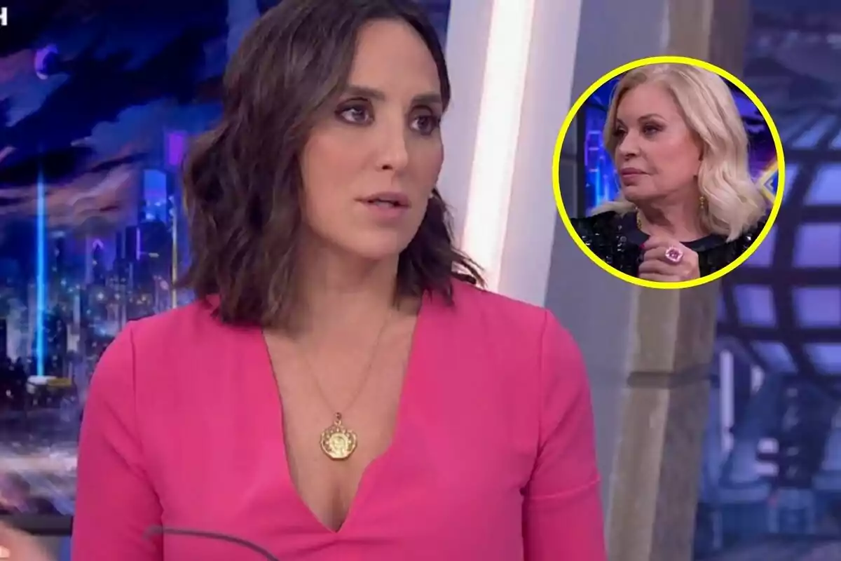 Montaje de Tamara Falcó y Bárbara Rey en 'El Hormiguero'