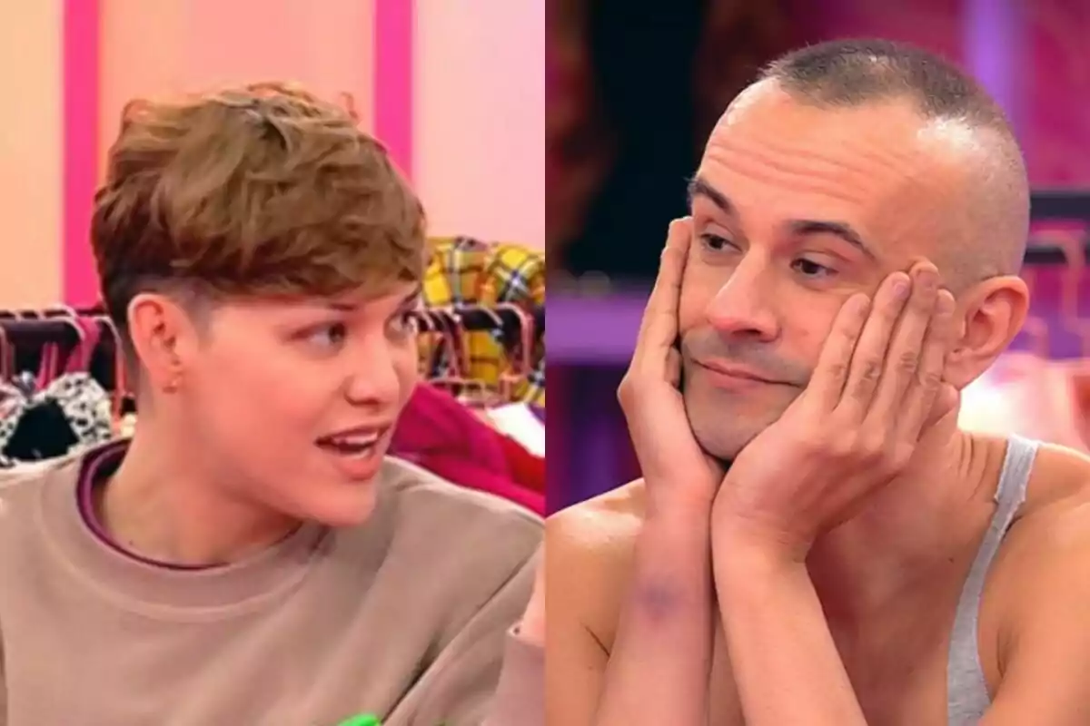 Montaje entre Mariana Stars y Ángelita la Perversa discutiendo en 'Drag Race España 4'