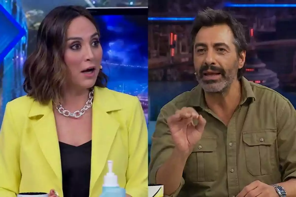 Montaje entre Tamara Falcó y Juan del Val en 'El Hormiguero'