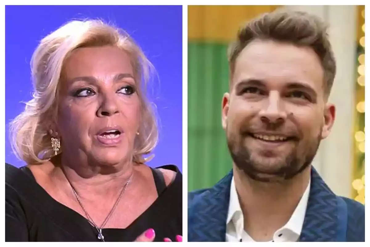 Dos personas en un montaje de fotos, una de ellas es Carmen Borrego con cabello rubio y la otra persona es José María Almoguera con barba y cabello corto. Dos personas en un montaje de fotos, una de ellas es Carmen Borrego con cabello rubio y la otra persona es José María Almoguera con barba y cabello corto.