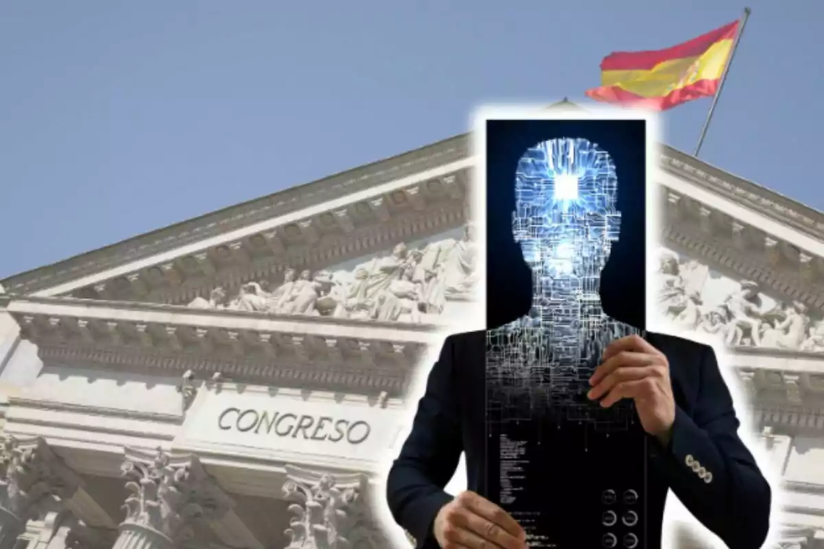 Un edificio con la palabra Un edificio con la palabra
