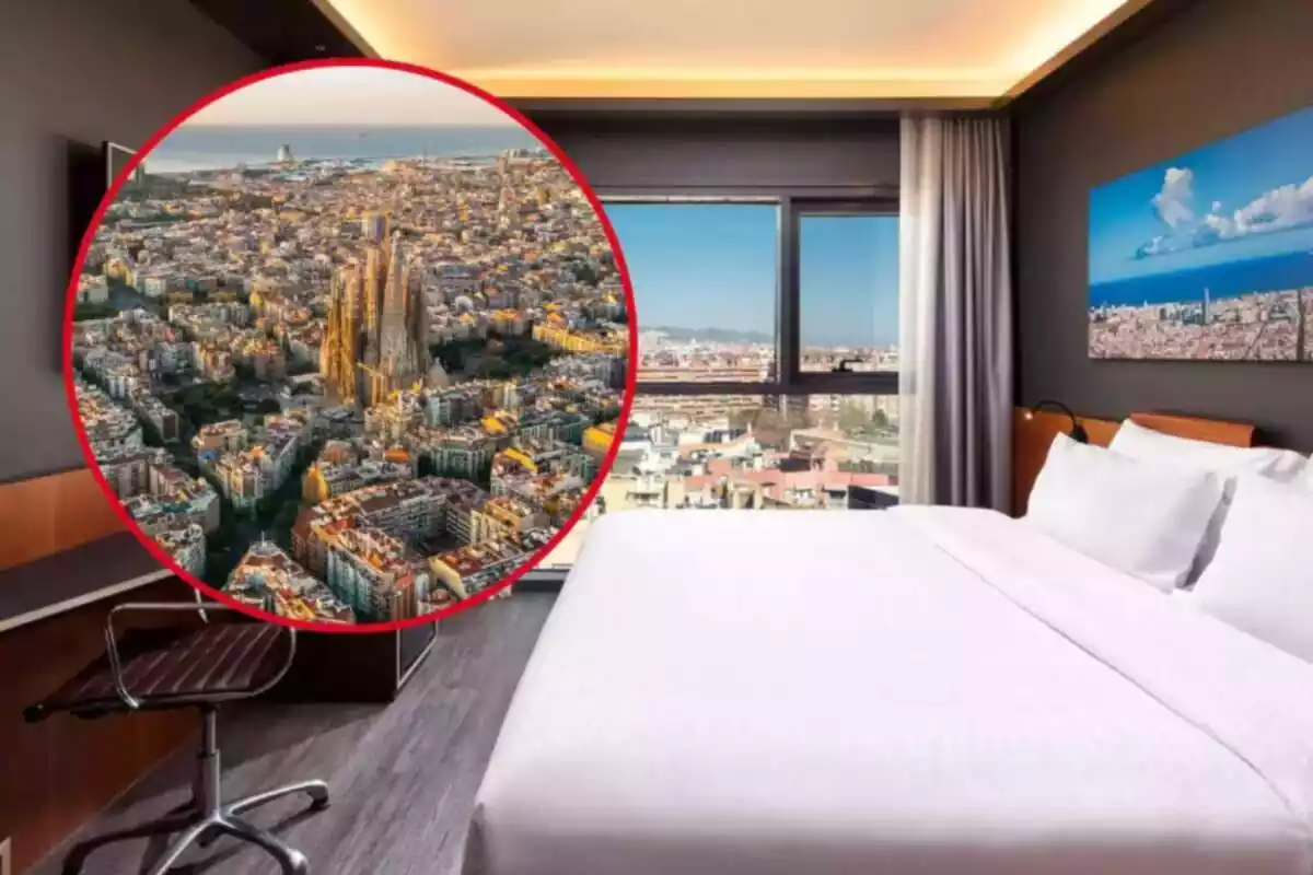 Montaje de una suit del hotel Fort Points de Avinguda Diagonal y Barcelona