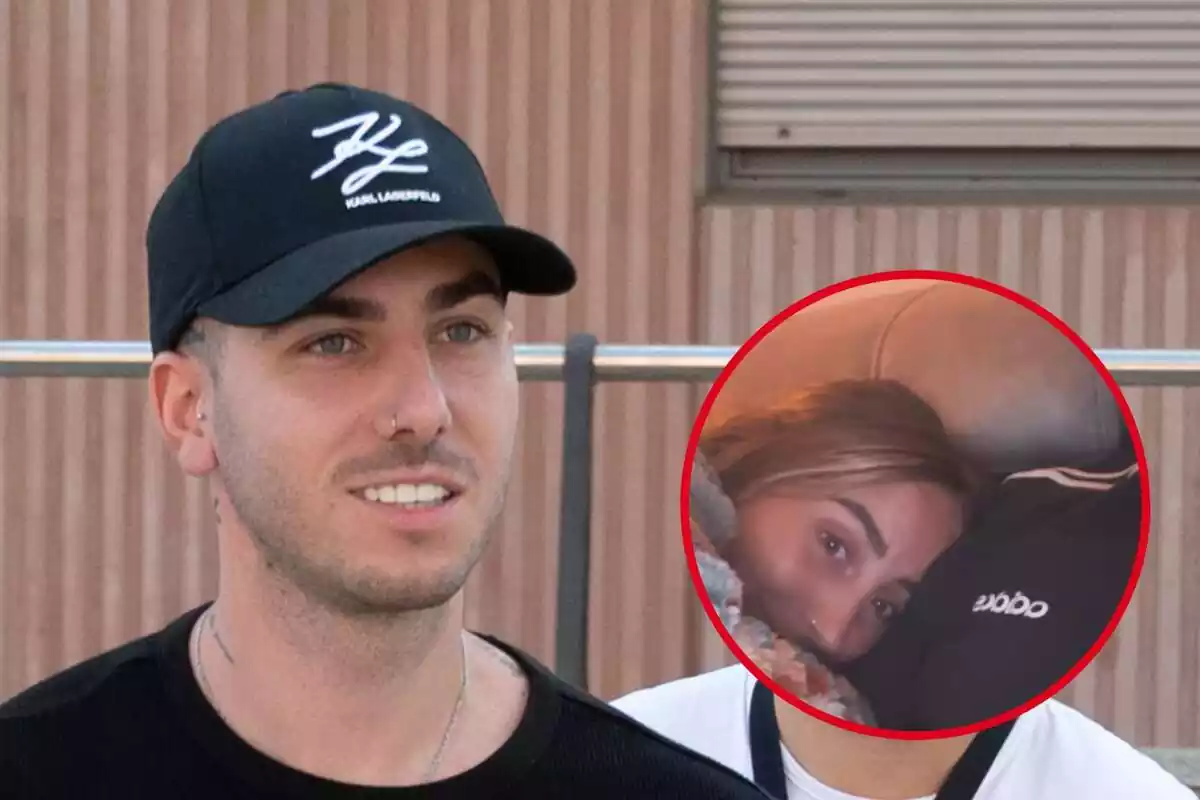 Montaje con Manuel Bedmar sonriendo con una gorra y Rocío Flores con una manta