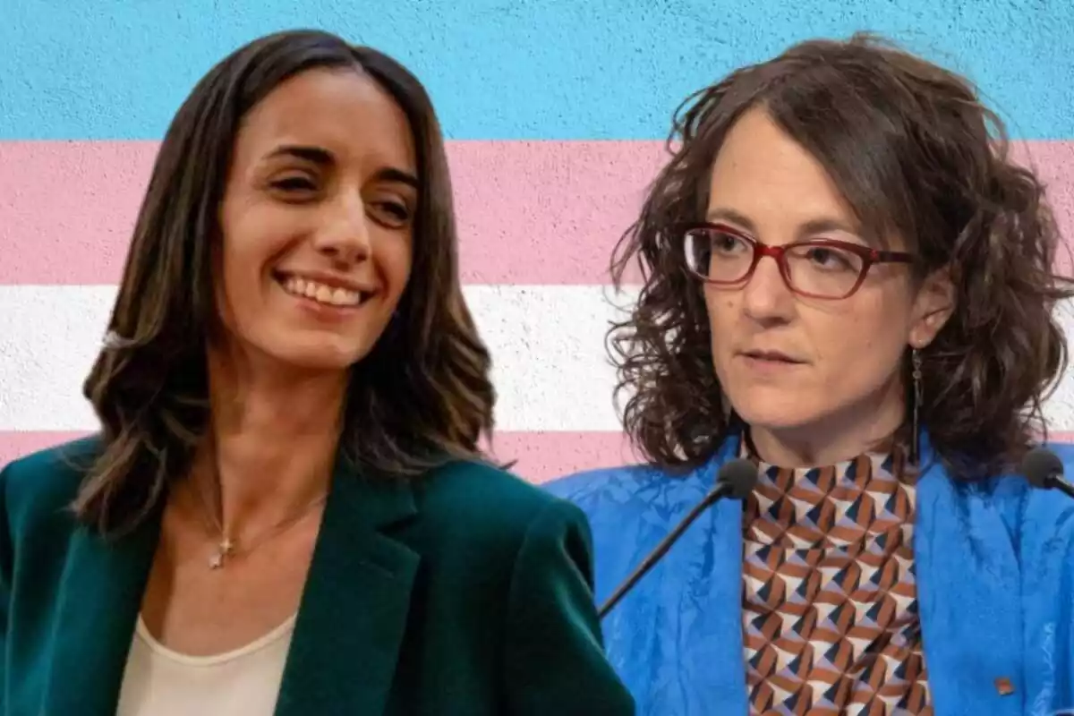 Montaje de la diputada de Vox, Monica Lora y Tania Verge