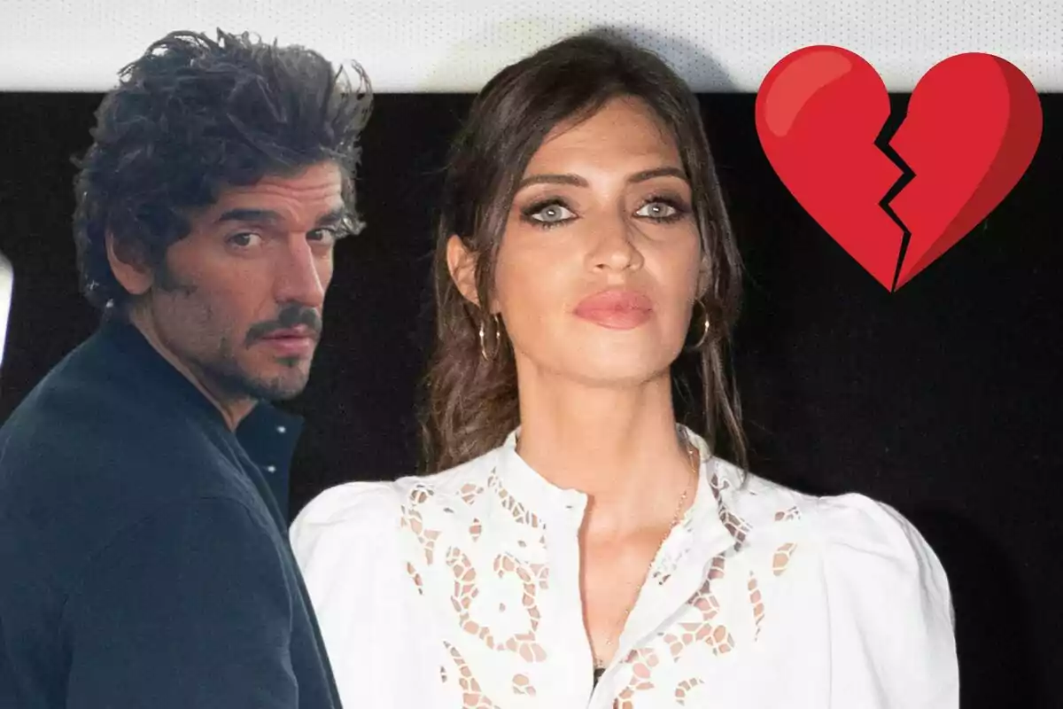 Sara Carbonero y Nacho Taboada con un emoji de corazón roto.