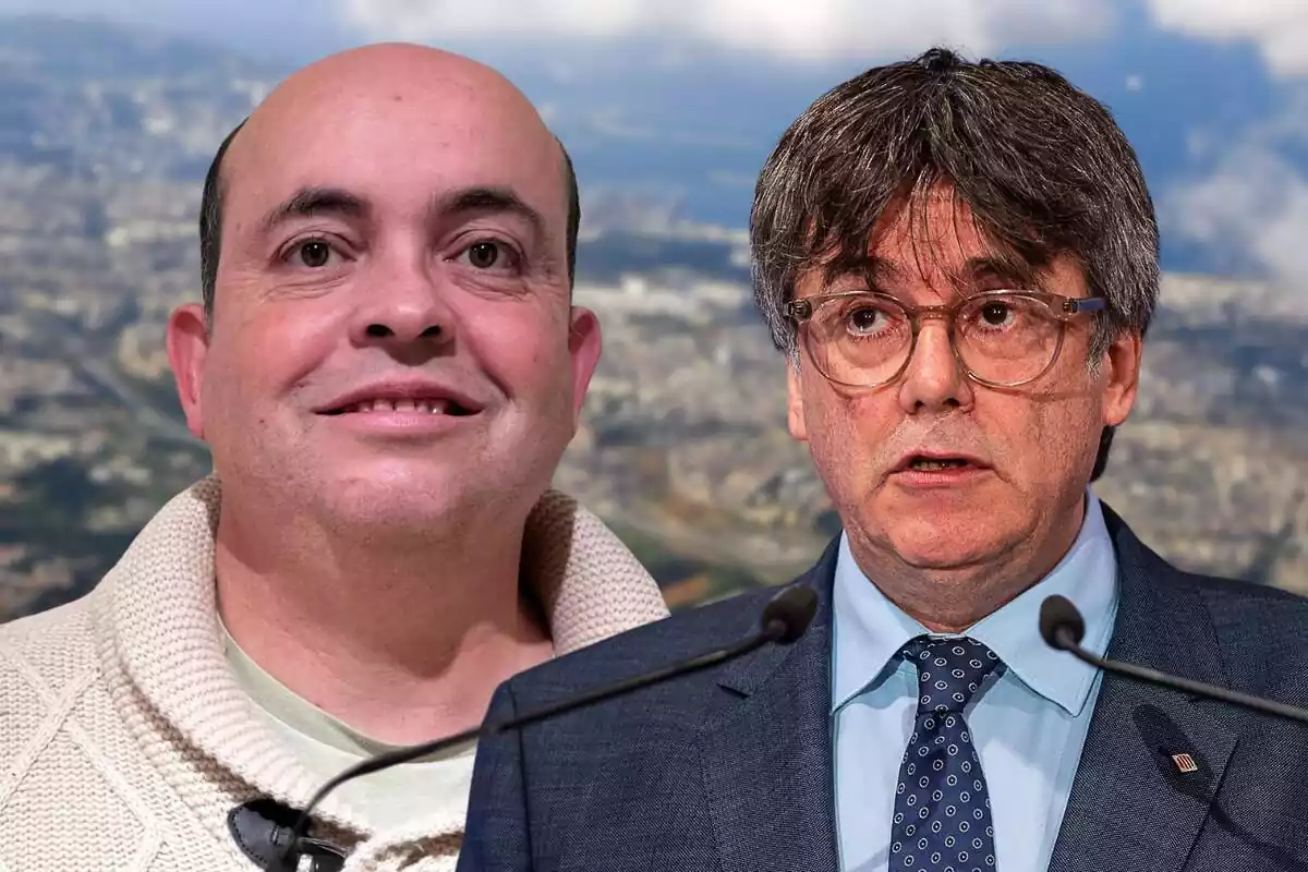 Montaje de Carles Puigdemont i Lluis Felipe Lorenzo