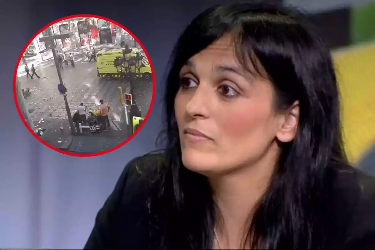 Montaje de Silvia Orriols y los atentados de Barcelona del 17 de agosto