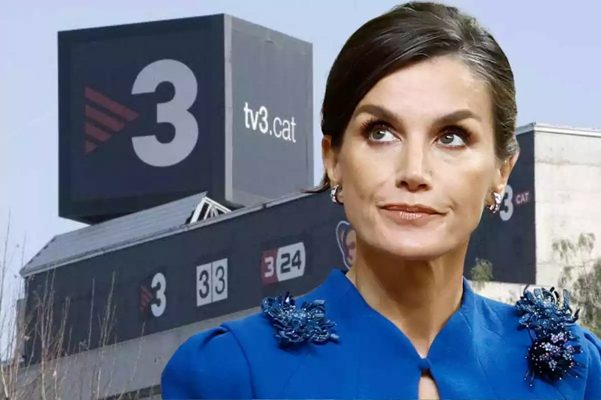 Montaje TV3 con la reina Letizia