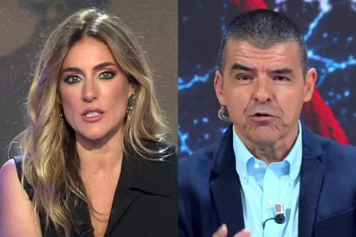 Montaje de Verónica Dulanto a la izquierda con Manu Marlasca a la derecha