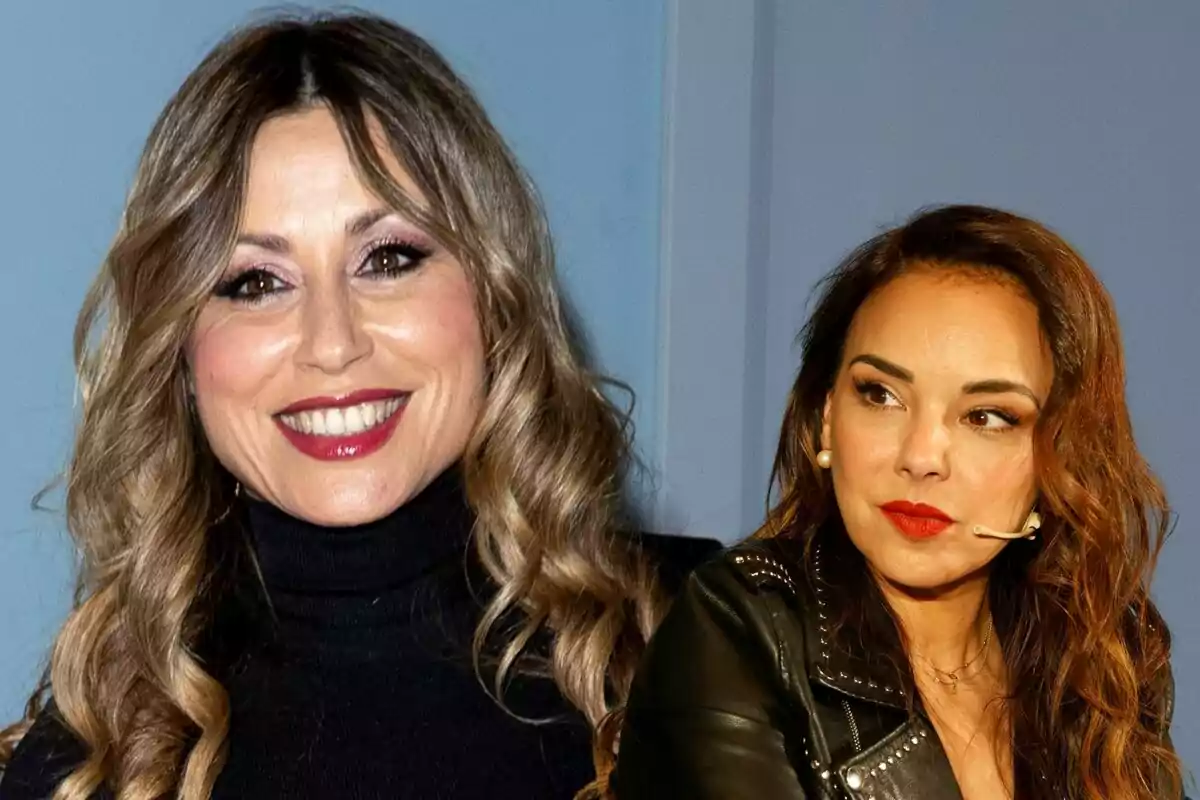 Verónica Romero y Chenoa posando, ambas con maquillaje y sonriendo.