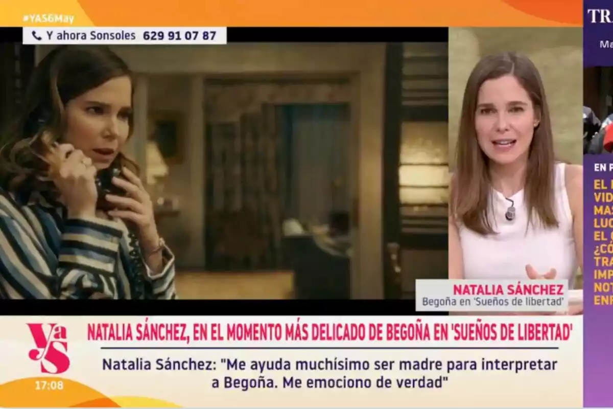 Natalia Sánchez aparece en una escena de Natalia Sánchez aparece en una escena de
