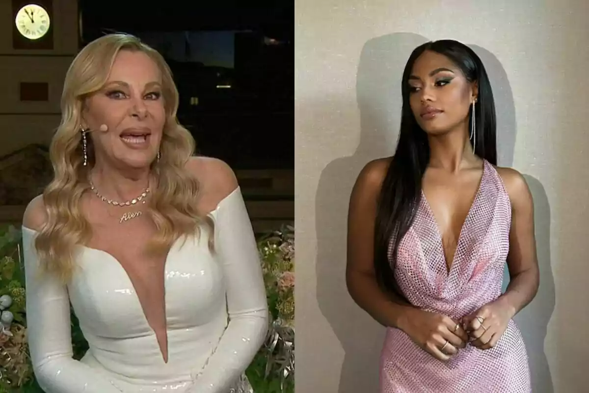 Ana Obregón y Nia Correia fueron presentadoras de las Campanadas en 2022