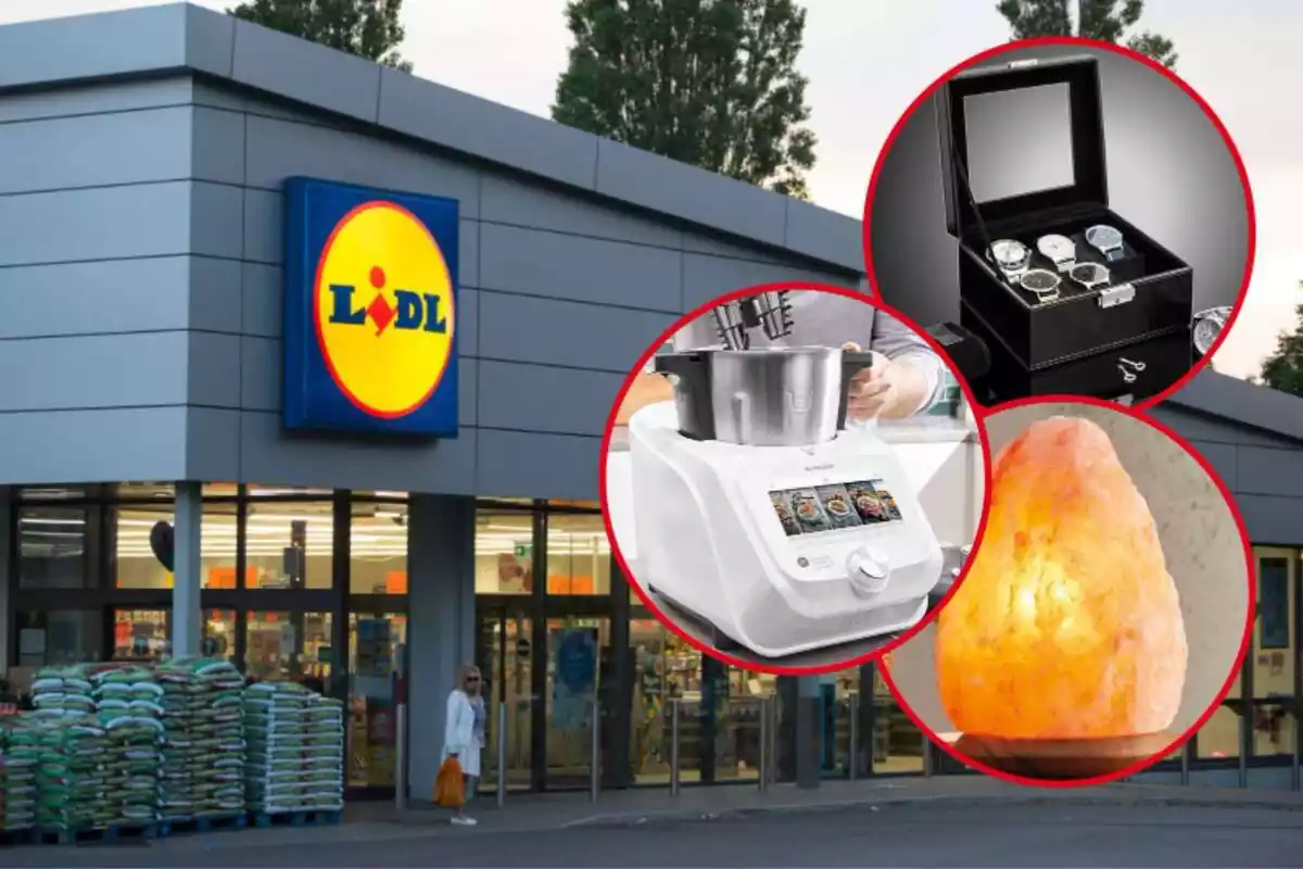 Robot de cocina, lámpara de sal y estuche de relojes de Lidl