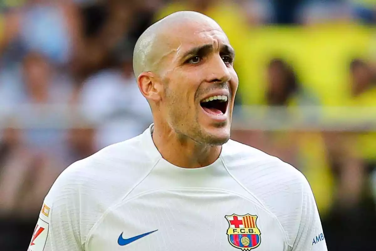 Oriol Romeu durante el partido del Barça contra el Villarreal